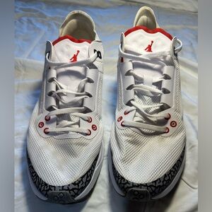 Nike Jordan 88 Men's Racer White Cement, Fire Red Sneakers. Size 12